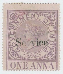 India. Revenue. 1869 1a. lilac specialised selection on album leaves, ...