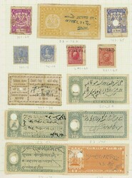 Indian States. Miscellaneous. Revenues used collection on album ...