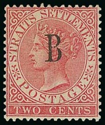 British Post Office in Siam (Bangkok). 1882-85 Watermark Crown CA. 4c ...