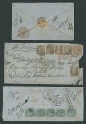 Burma. India used in Burma. Rangoon. 1860-70 envelopes (8) and a ...