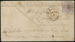 Burma. Military Mail. Garrison Mail. 1867 (9 Dec.) soldier's envelope ...