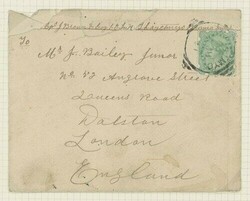 Burma. Military Mail. Garrison Mail. 1891 (2 Jan.) soldier's envelope ...