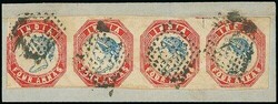 India. The 1854-55 Lithographed Issues. Four Annas. Fourth Printing ...