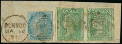 India. The 1854-55 Lithographed Issues. Two Annas. . The Serrated ...