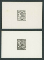 Indian Feudatory States. Barwani. 1932-47 ¼a. and ½a. die proofs, ...