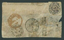 Indian Feudatory States. Jammu and Kashmir. 1866 handstamped in ...