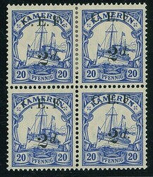 Cameroon. 1915 Cameroon Expeditionary Force. 2d. on 20pf. ultramarine ...