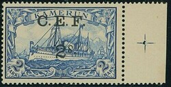 Cameroon. 1915 Cameroon Expeditionary Force. 2s. on 2m. blue with ...