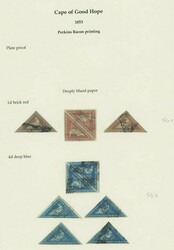 Cape of Good Hope. 1853 Perkins Bacon. A used group on two album ...