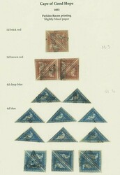 Cape of Good Hope. 1853 Perkins Bacon. A used group on two album ...