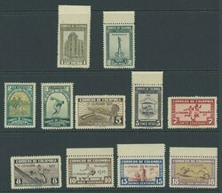 Colombia. 1935 National Olympiad 2c. to 10p., unmounted mint (values ...