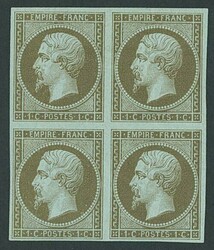 France. 'Empire non dentele' 1853-60. 1c. olive-green (Mordore' 1865) ...