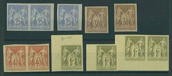 France. Peace and Commerce 1876-1900. Granet. A selection (11) of ...