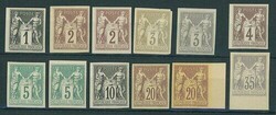 France. Peace and Commerce 1876-1900. Regent. A selection (12) of ...