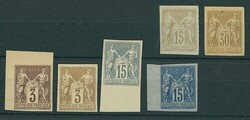France. Peace and Commerce 1876-1900. A selection (6) of unused ...