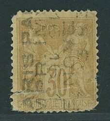 France. Préoblitérés. 1893 30c. brown overprint on five lines "16 ...