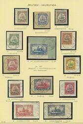 Germany. German New Guinea. 1901 set, used on small pieces, fine. S.G ...