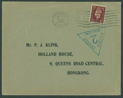 Hong Kong. World War 2 Censor Mail. Civilian Censor Mail. Type 3, ...