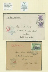 Hong Kong. World War 2 Censor Mail. Military Censor Mail. R.A.F.. ...