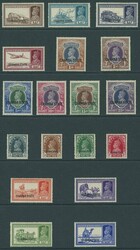 Indian States. Chamba. 1938 3p. to 25r., set of eighteen, large part ...
