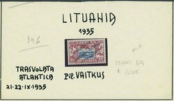Lithuania. 193 Vaitkus Air 40c., 1938 Olympics set of cover ...
