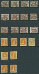 New Brunswick. 1860-63 1c. (12, one used), 2c. (8), 5c. (19, five ...