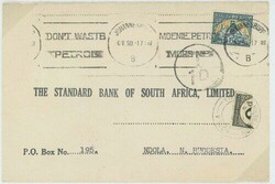 Northern Rhodesia. Postage Dues. 1950 Standard Bank of South Africa ...