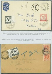 Northern Rhodesia. 1929-52 Postage Due. 1955 (27 Jul.) unpaid ...