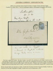 Sudan. 1880 incoming envelope with full content from Great Britain ...