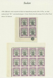 Sudan. Official Stamps. 1936 10pi. black and reddish purple ...