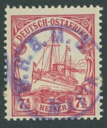 Tanganyika. Mafia Island. 1915 7½h. carmine of German East Africa ...