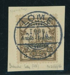 Togo. Setting 2. Lines 2mm. Apart. 3pf. brown from Setting 2b showing ...
