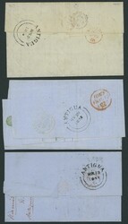 Antigua. Double-arc Datestamp. 1841-1858 a postal history duplicated ...