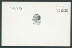 South Africa. 1913-24 King's Head Issue. Die proof of the Mackennal ...