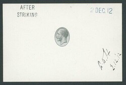 South Africa. 1913-24 King's Head Issue. Die proof of the Mackennal ...