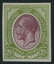 South Africa. 1913-24 King's Head Issue. Imperforate Colour Trials. ...