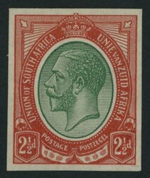 South Africa. 1913-24 King's Head Issue. Imperforate Colour Trials. ...