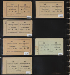 BELGIUM OLD BOOKLETS, never hinged collection of the old booklets ...