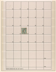 1m, 5ct melkblauw, plaat IV reconstructie, 7ex., gebruikt pracht ex.  ...