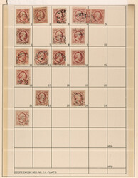 2h, 10ct rood tot donkerrood, plaat V reconstructie, 26ex. w.o. 4 ...