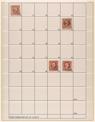 2n, 10ct karmijnroze, plaat VIII reconstructie, 57ex. w.o. 3 paren, ...