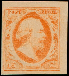 3c, 15ct oranje, postfris met volledige originele gom, vol- tot zeer ...