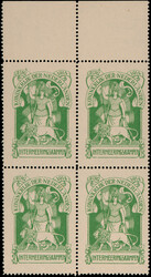 IN1/IN2, Nederlandse Maagd met leeuw in groen en bruin, in postfrisse ...