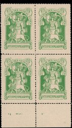 IN1, Nederlandse Maagd met leeuw in groen zonder waarde-aangifte, in ...