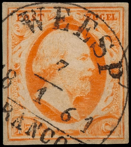 Weesp-B, Type II op 3, 15ct oranje, H/S 800