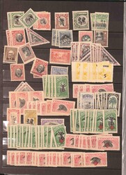 LIBERIA STOCK, (un)used/never hinged with much material including ...