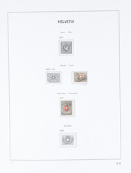SWITZERLAND 1843-1969, (un)used/never hinged collection starting with ...