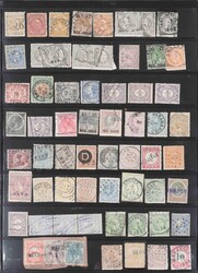 NEDERLAND & NEDERLANDS-INDIË STEMPELS, leuk kavel met allerlei ...