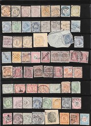 NEDERLAND & NEDERLANDS-INDIË STEMPELS, leuk kavel met allerlei ...