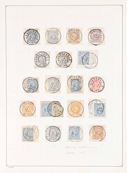 NEDERLAND GROOTRONDSTEMPELS, leuke selectie van vrijwel enkel 100% ...